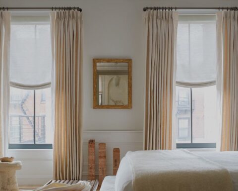 layer sheer and blackout curtains